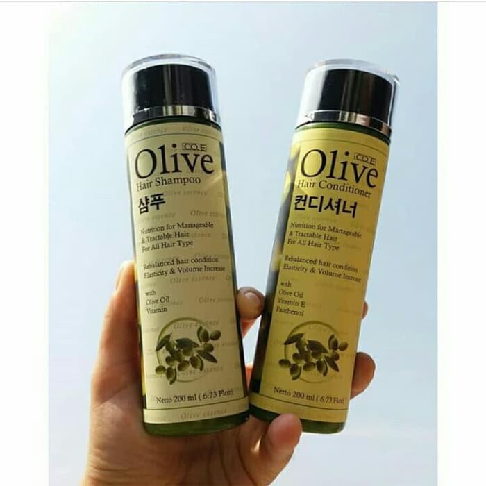 PAKET OLIVE HAIR SHAMPOO + OLIVE HAIR CONDITIONER KOREA BPOM BEST SELLER