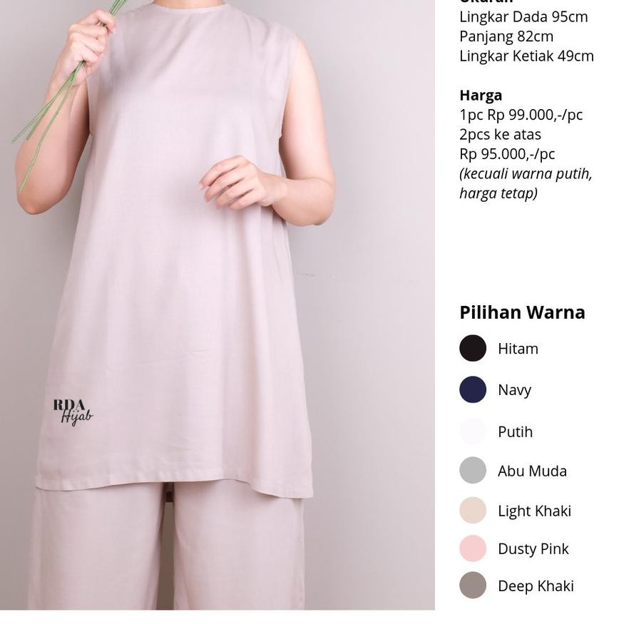 [ Terbaru ] AQH Manset Kutung Tunik Rayon - Tanktop Tunik Rayon Small Size ✅