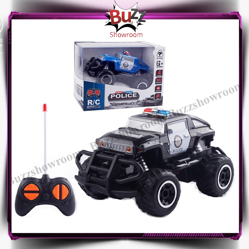 RC SUV Police Rock Crawler Mobil Remote Kontrol Jeep Off Road Mainan