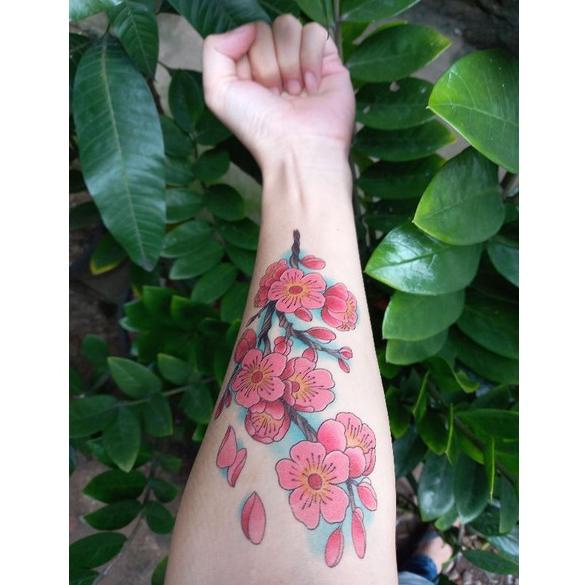 [KODE PRODUK JKCGN4155] tatto temporer bunga 3D tahan lama anti air tato temporary