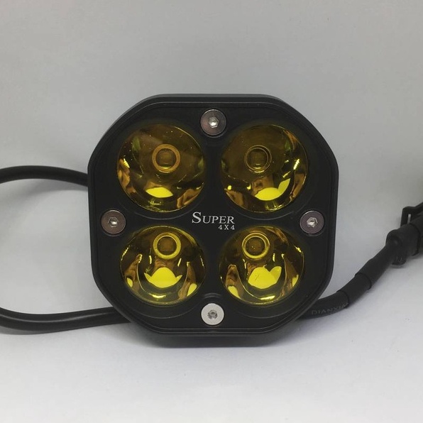 NEW Sorot 4 LED 40 Watt Premium Soket / No Soket Warna Putih / Kuning