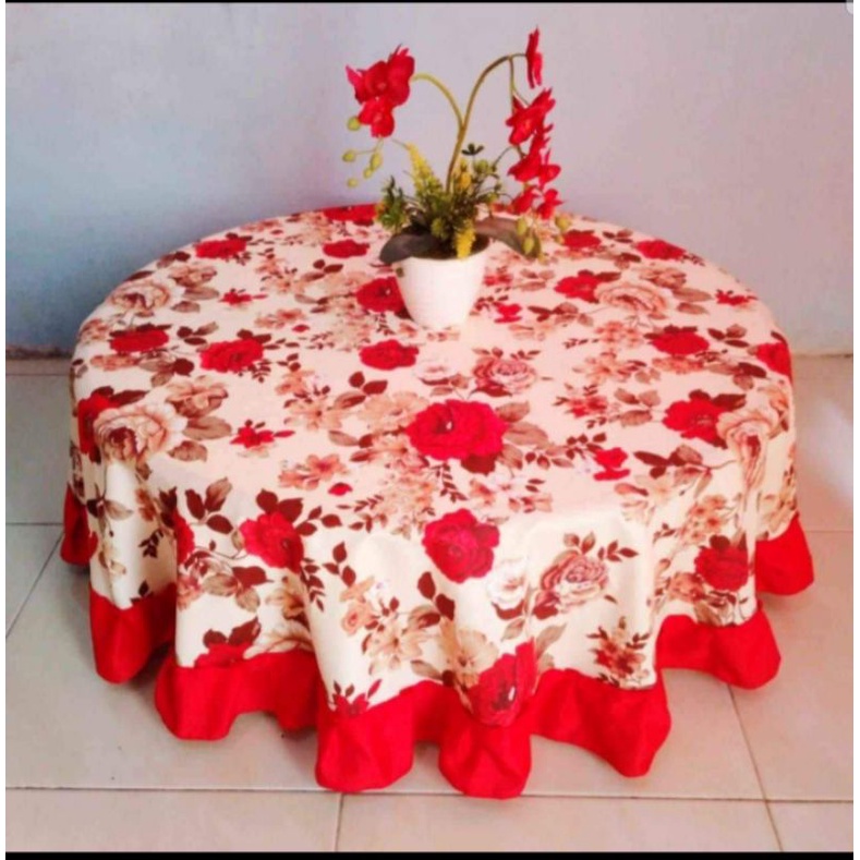 alas meja bulat osin