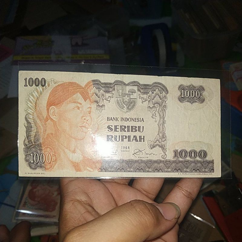 Uang kuno 1000 rupiah jendral sudirman rp 1000 rp.1000 bahan mahar nikah 21 rupiah 2021 rupiah