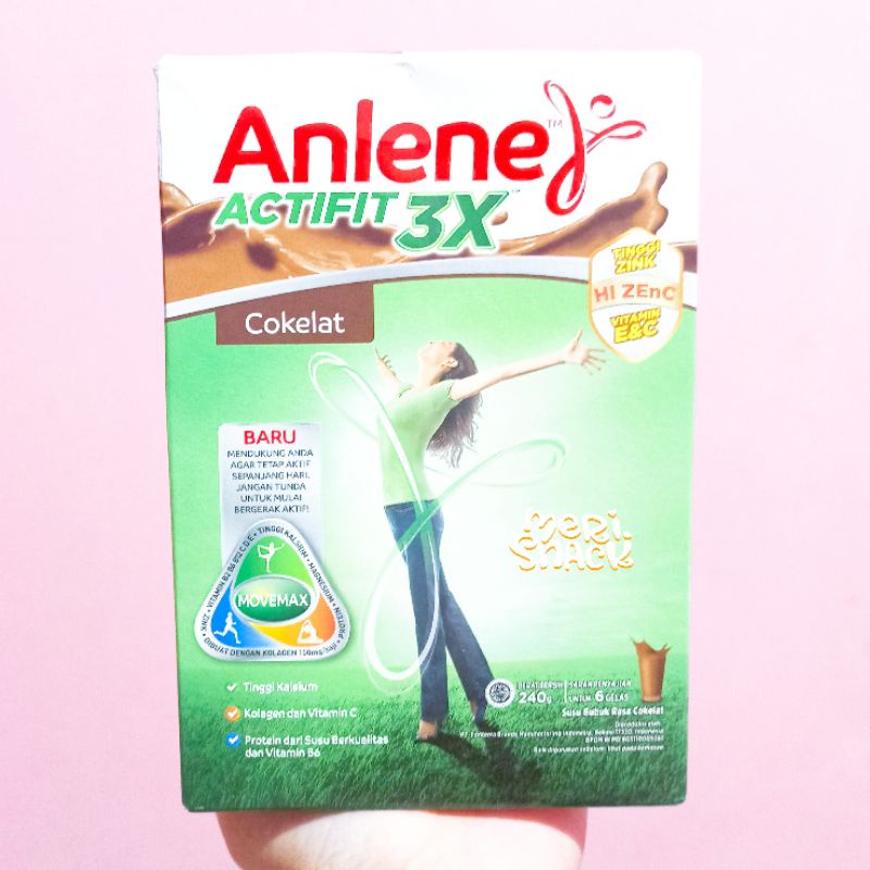 

Anlene Actifit 3x Susu Bubuk Dewasa Cokelat 230gr