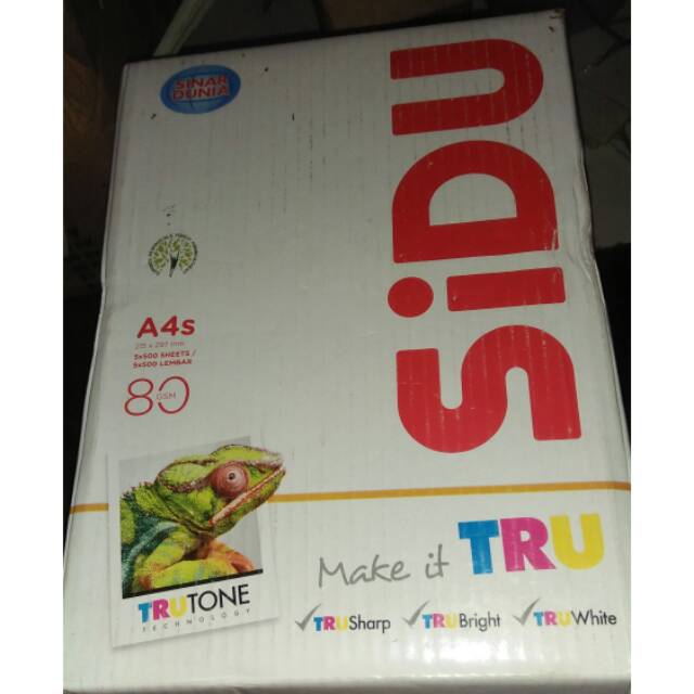 

Kertas HVS merk SIDU ukuran A4s
