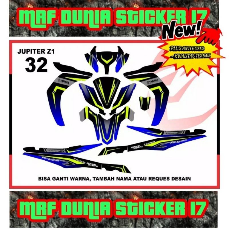 Sticker decal Jupiter Z1 Full Body Striping Jupiter Z1 Sticker Jupiter Z1 Sticker Jupiter Z1 32