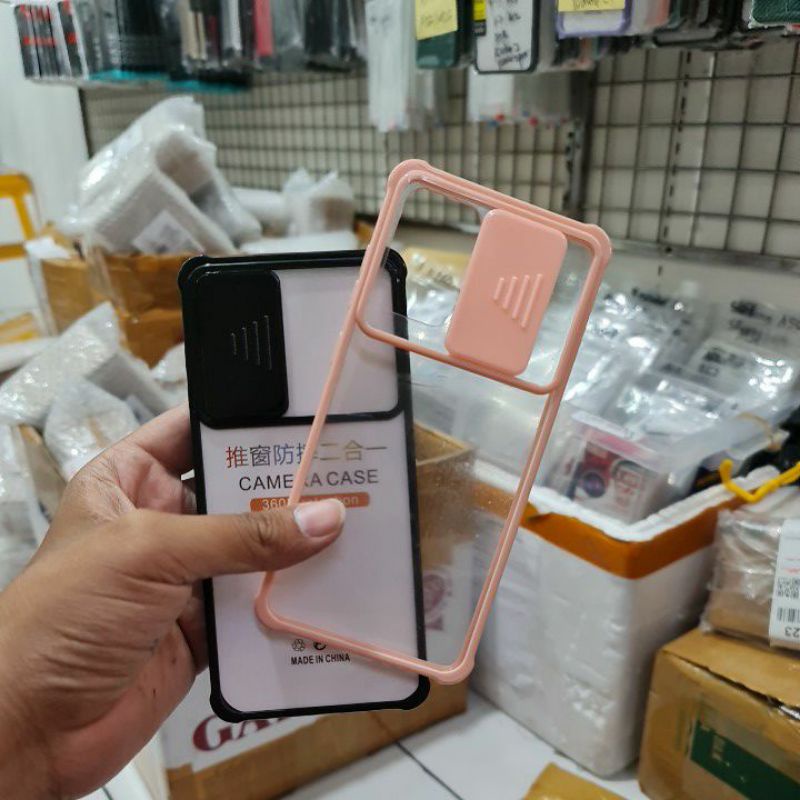 SAMSUNG A52 A72 M51 CASE SLIDE KAMERA, SOFT SLIDING CAMERA FUZE CLEAR BENING TRANSPARAN