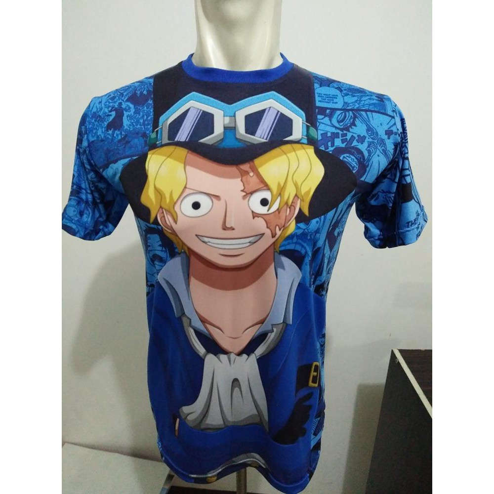 KAOS FULL PRINT ANAK DEWASA ANIME ONE PIECE SABO