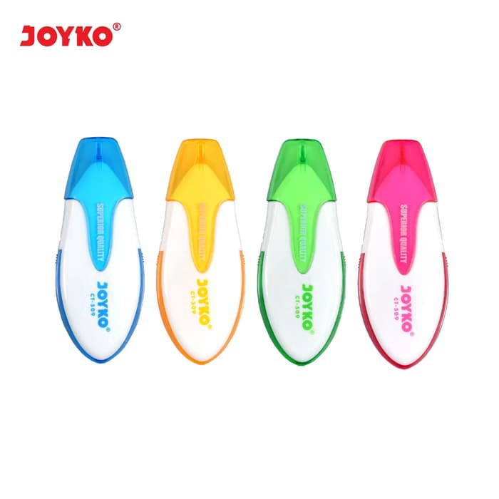 

Joyko Correction Tape CT-509 Biru / Orange / Hijau / Pink