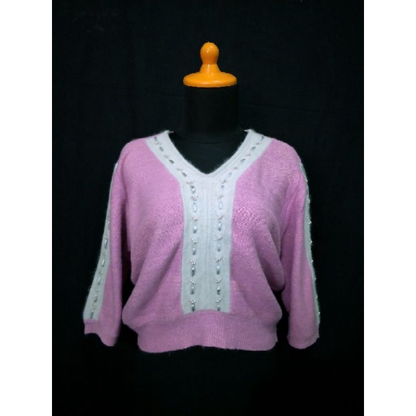 Atasan Rajut/Baju Rajut - Ungu Muda