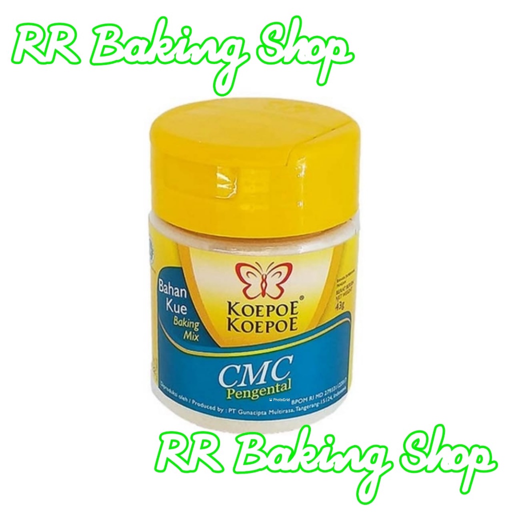 CMC KOEPOE KOEPOE 43gr- CMC KUPU - KUPU ( PENGENTAL PENGERAS FONDANT 43 GRAM)