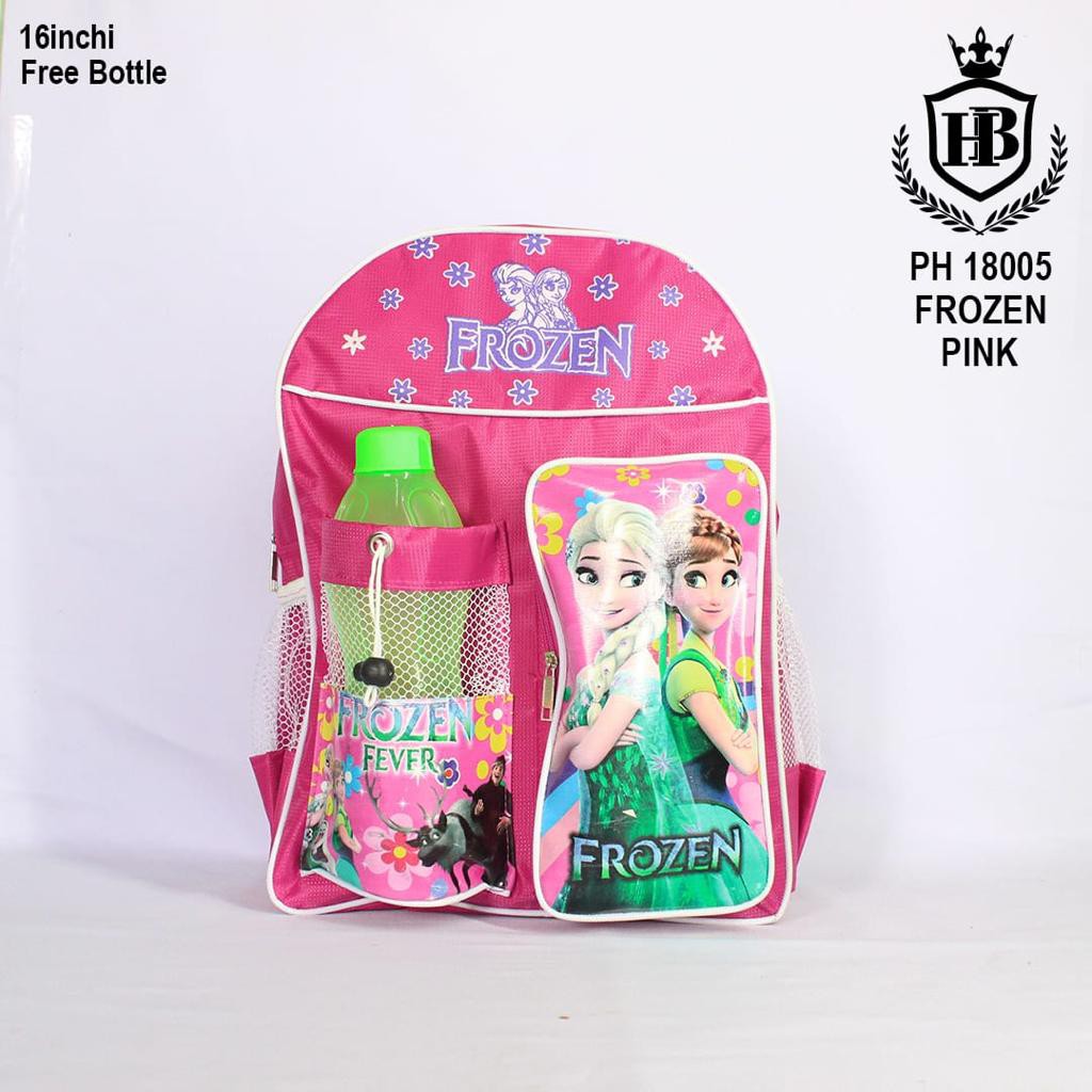 Tas Cartoon Karakter Ransel anak perempuan  PH 18005 ' 16  Inchi FREE BOTOL MINUM / New ArrivaL