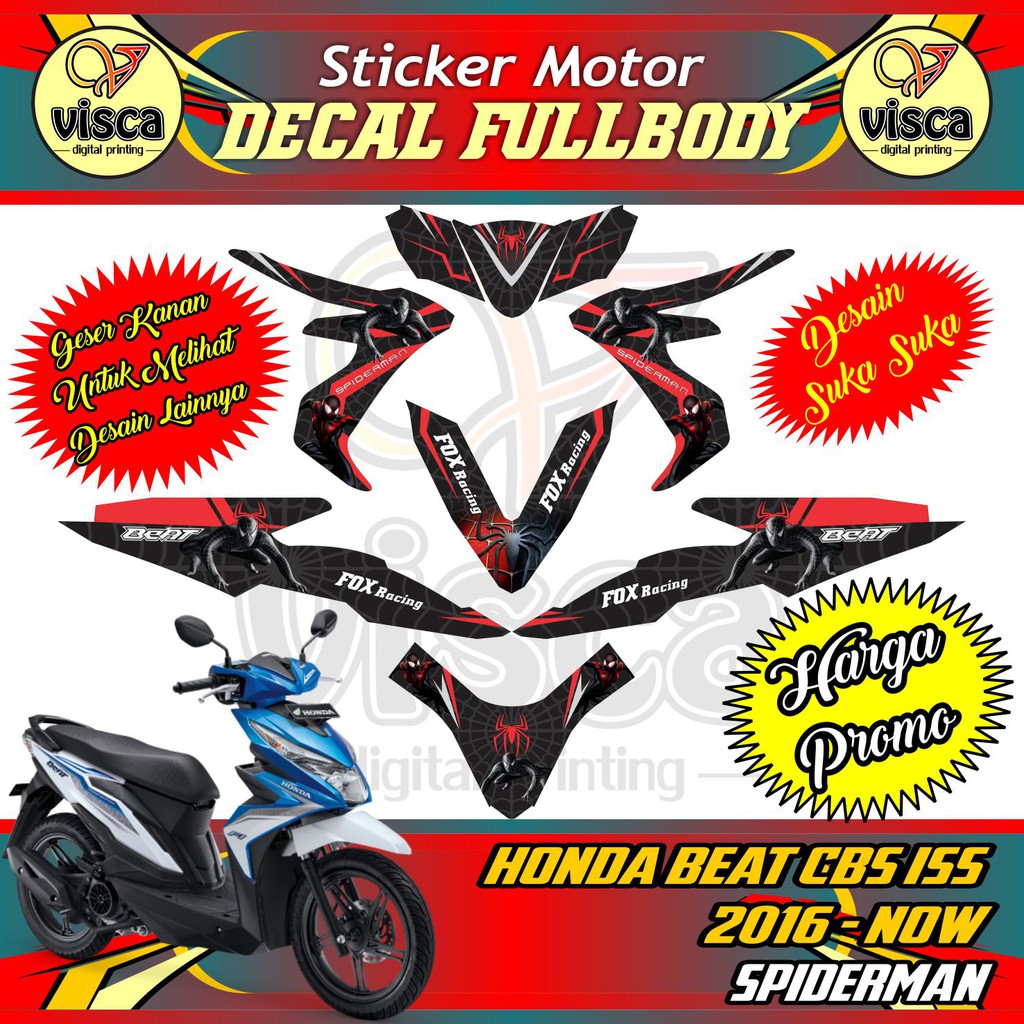 Stiker Fullbody Motor Honda Beat Karbu Beat Pgmfi Beat Cbs Iss