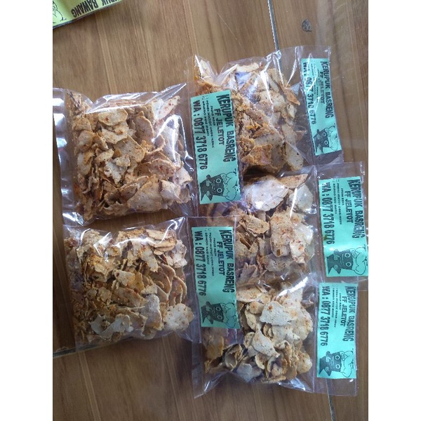 

kerupuk basreng rasa daun jeruk