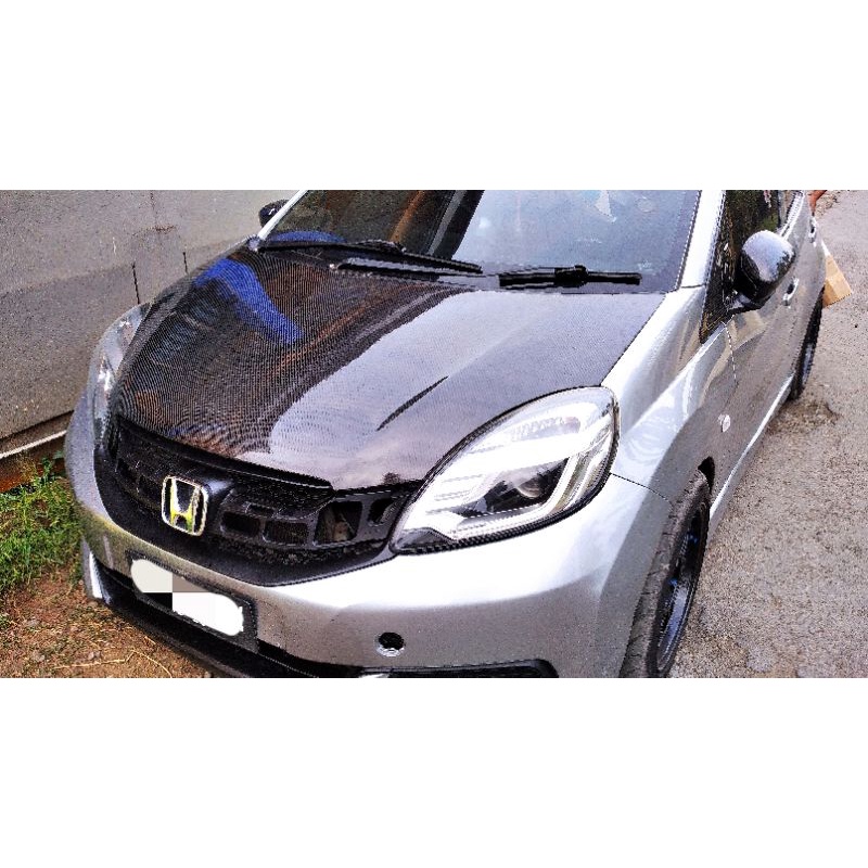kap mesin carbon brio old