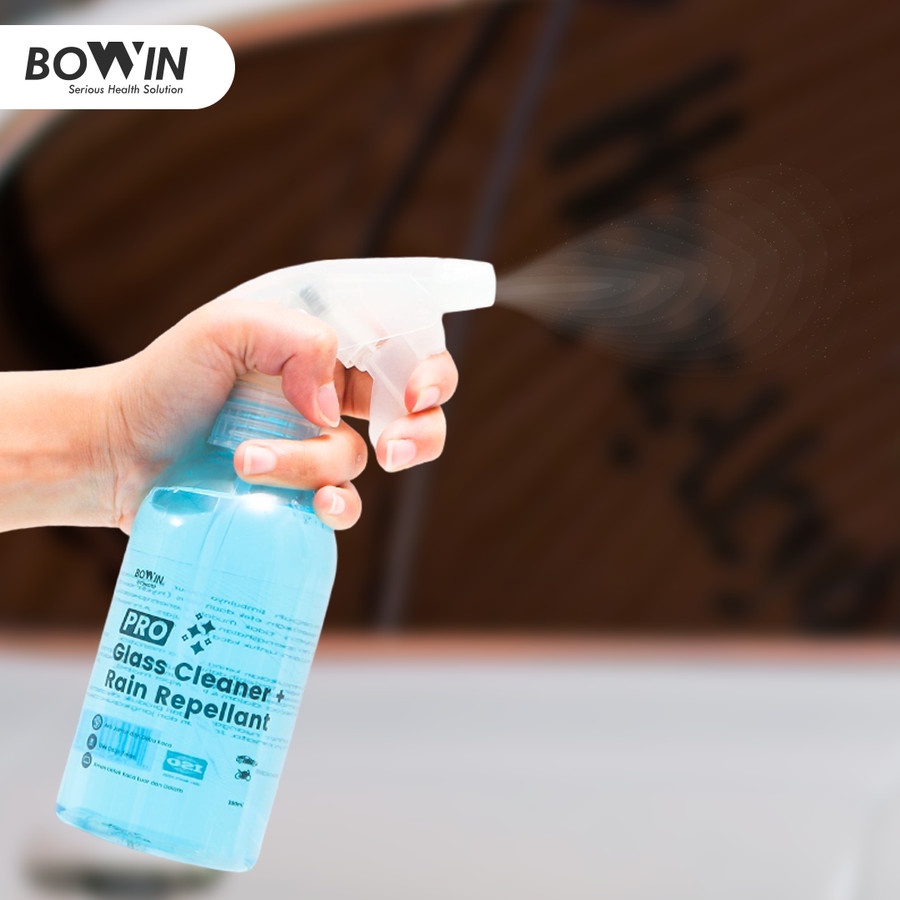 BOWIN Glass Cleaner &amp; Rain Repellant 300mL (Pembersih Kaca, Anti Jamur &amp; Air)