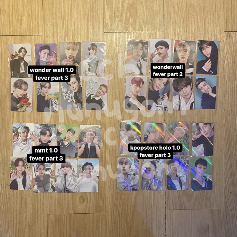 [READY] OFFICIAL ATEEZ PHOTOCARD FEVER PART 3 POB WONDERWALL KPOPSTORE MMT