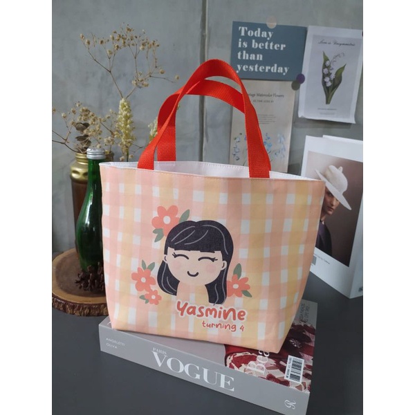 Mini totebag belacu custom fullcolor print (Minimal order 10 pcs)