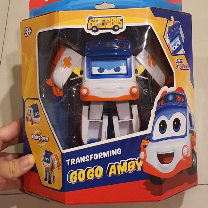 Promo Gogobus Transform Gogo Bus Transforming Robot Amby Ambulance Gilaa