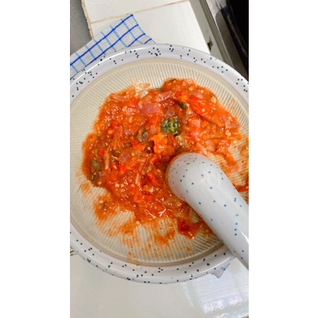 GB05SL Cobek Keramik dan Uleg Keramik Kekinian "GEMMA"