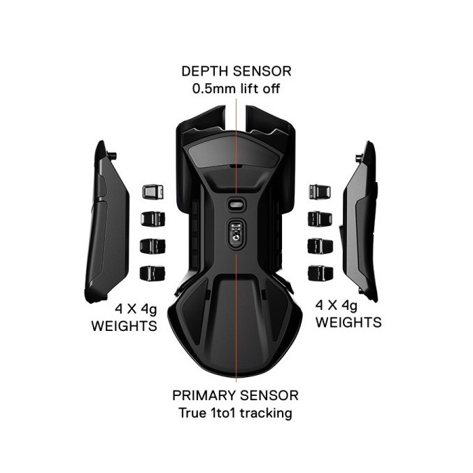 Mouse SteelSeries Rival 600 TrueMove3 Dual sensor - Gaming Mouse - RGB