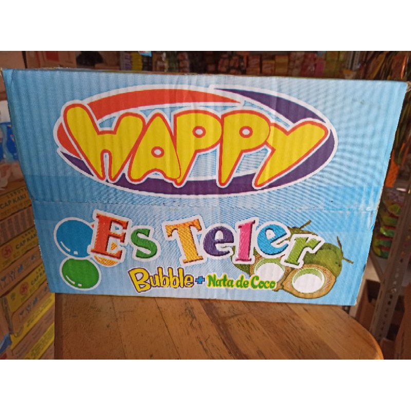 Happy Es teler Minuman Rasa Es Teler Gelas Isi 24 Pcs