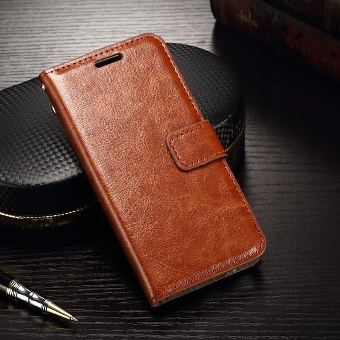 SAMSUNG A51 FLIP WALLET LEATHER HITAM