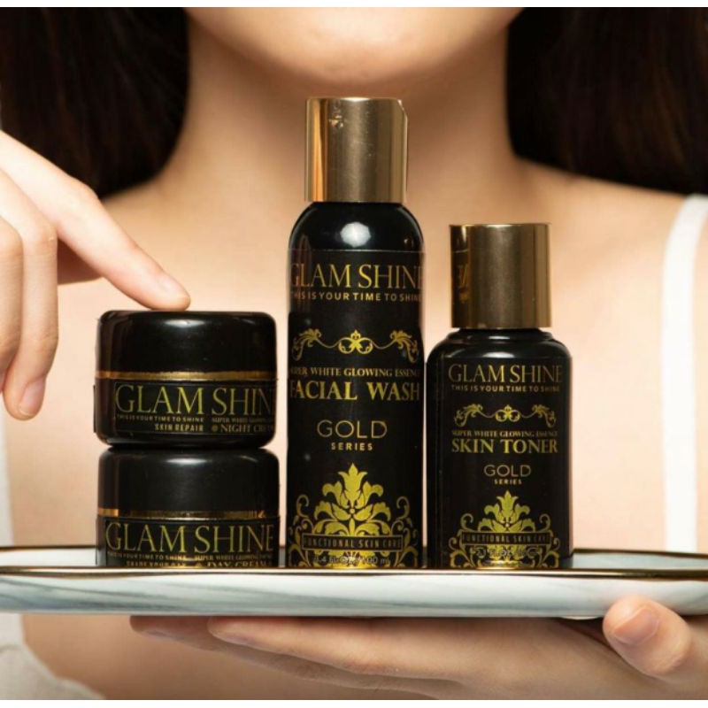 GLAM SHINE GOLD SERIES Skincare bergaransi 100% original