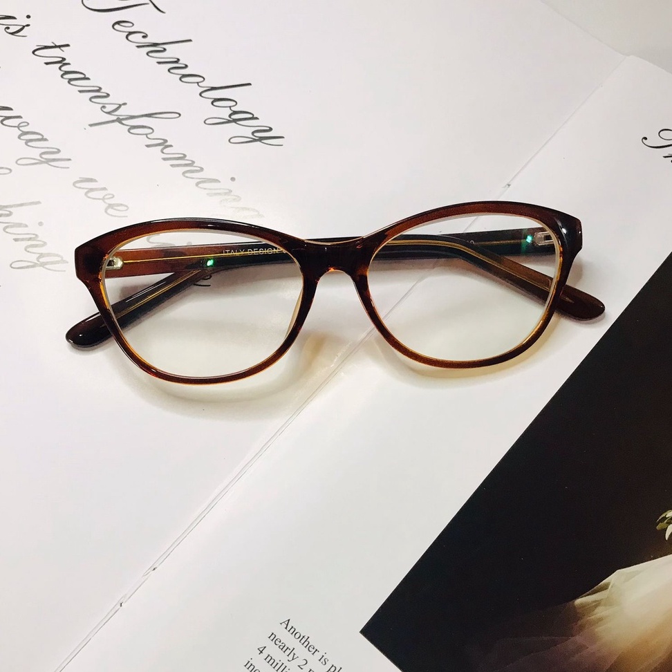 Kacamata MINUS PHOTOCROMIC Frame Cat Eyes Plastik Bisa (NORMAL,MINUS,SILINDER) 1036