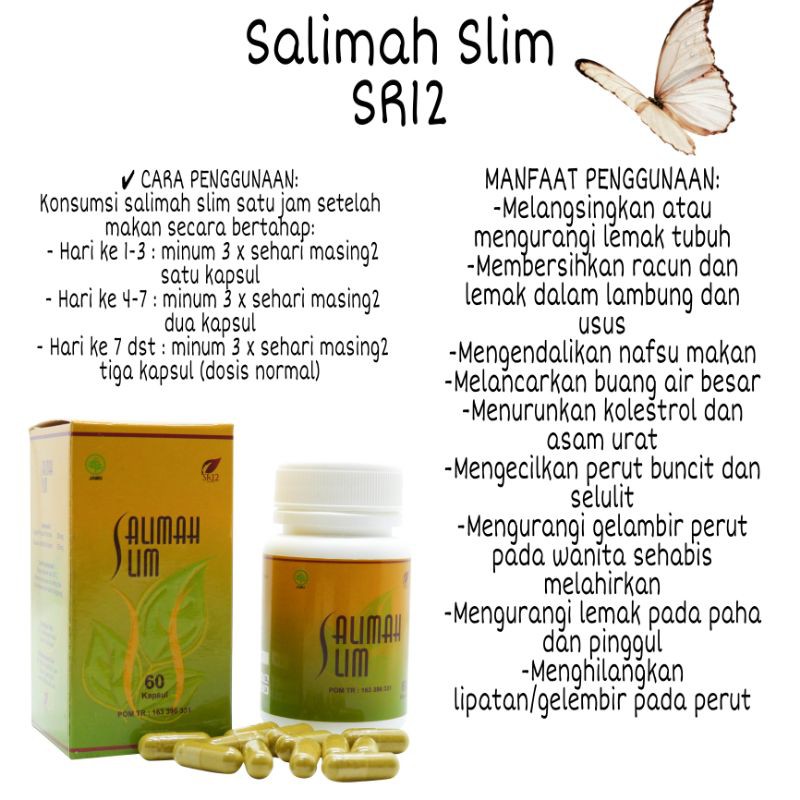 SALIMAH SLIM/OBAT DIET PALING AMPUH/OBAT PELANGSING