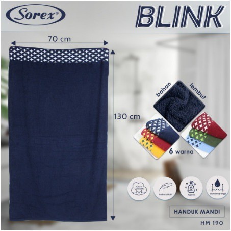 HANDUK MANDI COTTON TOWEL SOREX  HM186; 187; 188; 190