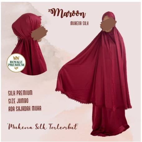 MUKENA- MUKENA ROYALE PREMIUM SILK SIGNATURE SUTERA MEWAH EXCLUSIVE - ROSEWOOD -MUKENA.