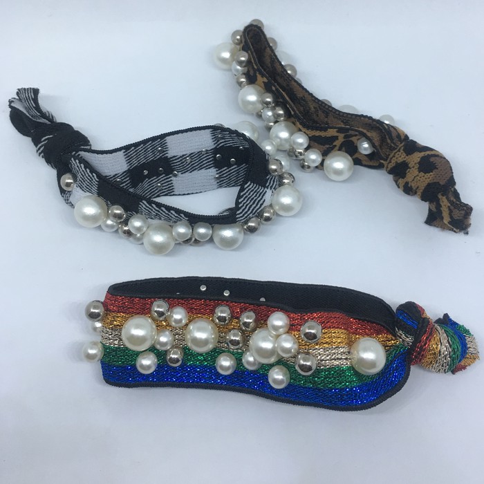 Tali Rambut Elastis Wanita Korea / Aksesoris Karet Gelang / - KRKG-06