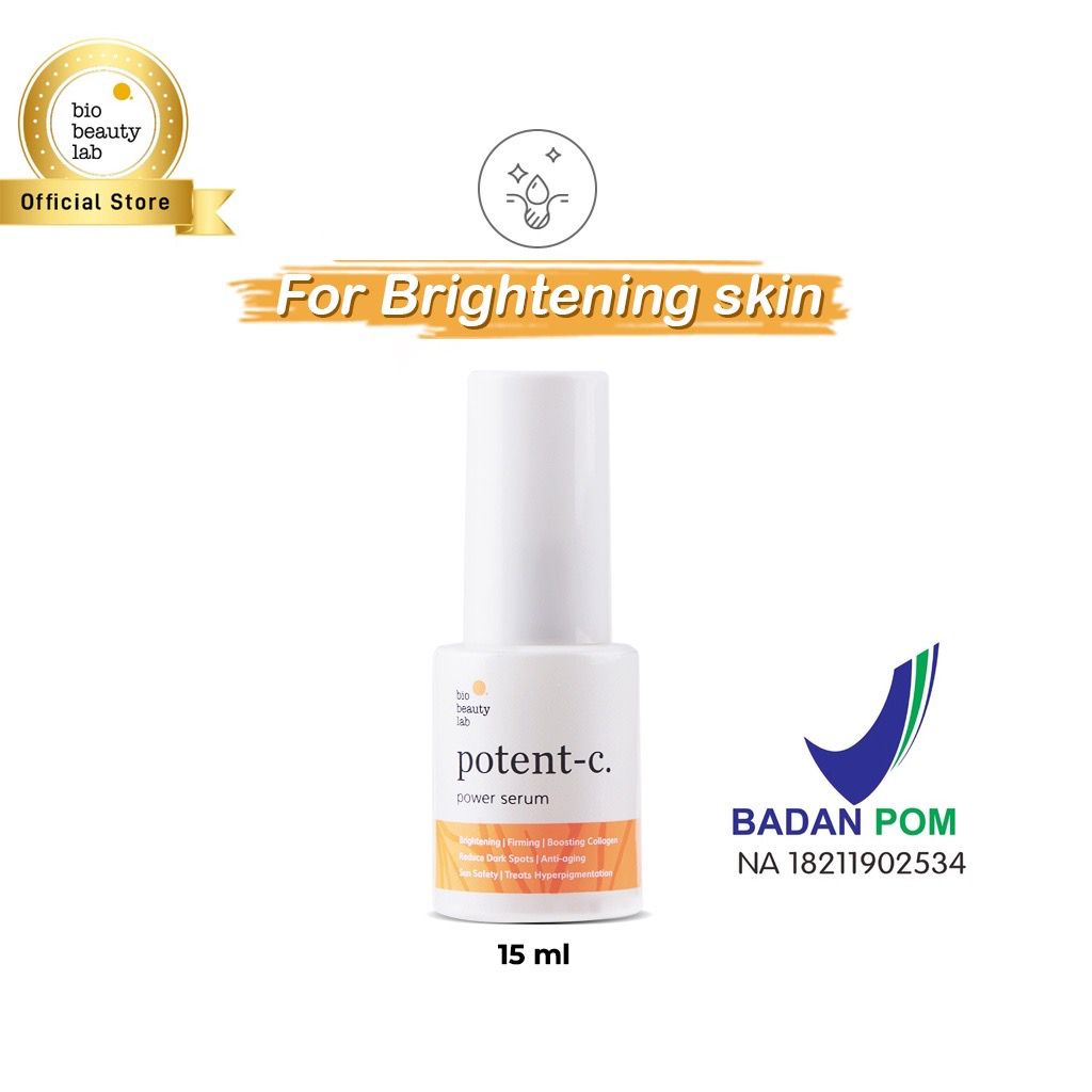 BPOM Bio Beauty Lab Potent-C 15ml / 30ml Power Serum Vitamin C Vit C Pencerah Wajah Glowing