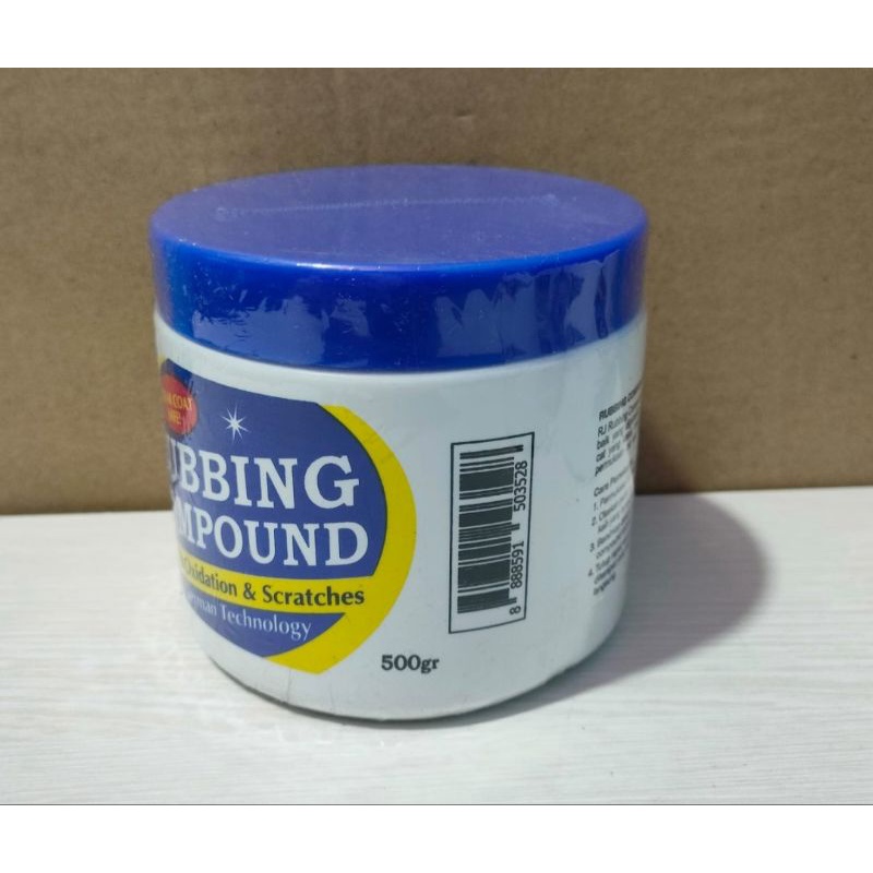 Compound kompon Pengkilap 500 gr Menghilangkan Goresan Baret Pengkilat bodi dan Oksidasi Rubbing Compound Polisher Compon RJ London 500gr Ukuran Besar German technologi pengkilap body