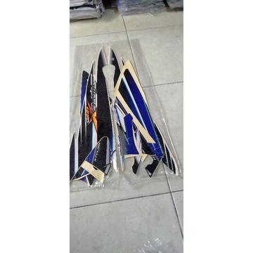 STRIPING STICKER LIS BODY MOTOR HONDA SUPRA X 125 D TAHUN 2006-2007