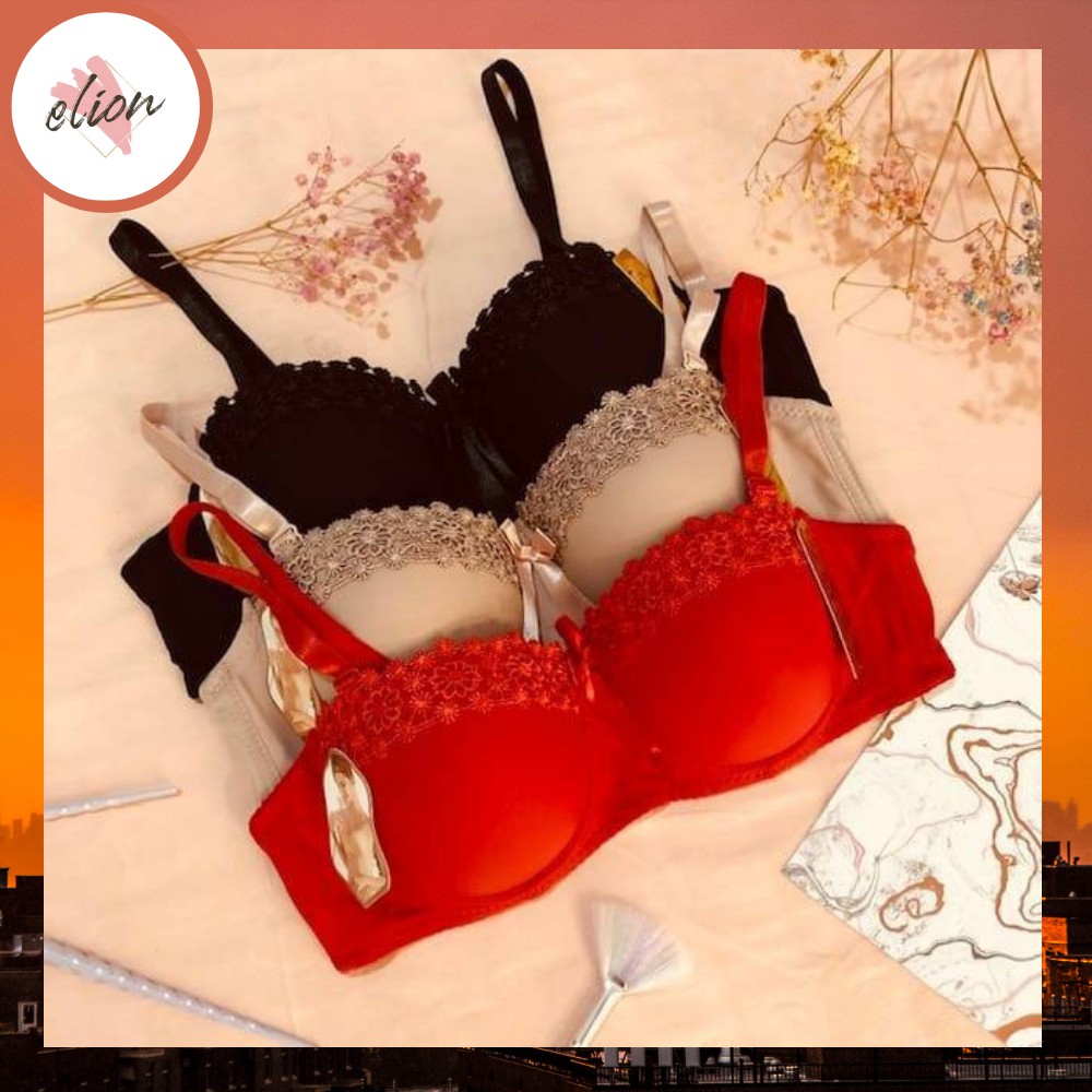 BH / Bra Push Up Kawat Brukat Half Cup 32A-38A ELION FS752