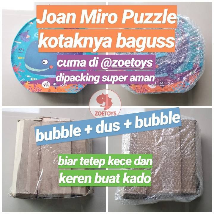 Zoetoys Joan Miro - Giant Puzzle Ocean Dino | Mainan Edukasi Anak  | Cari Kado | Cari Kado Natal