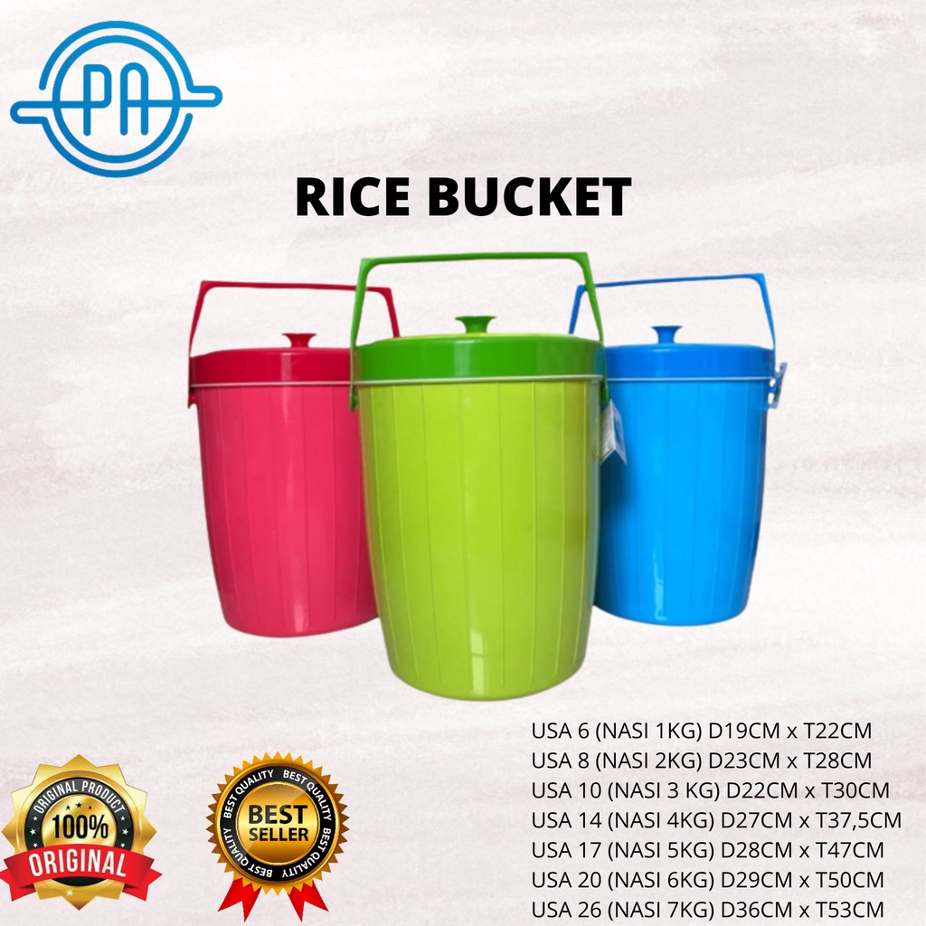 Termos Nasi Maspion 6 8 10 14 17 20 26 / Termos Es / Rice Ice Bucket USA