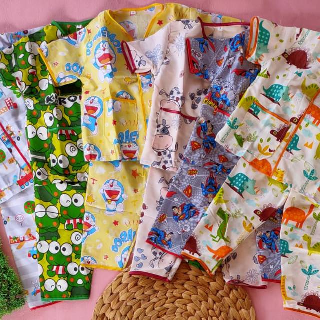 Baju anak Piyama katun anak piyama bayi piyama anak katun jepang