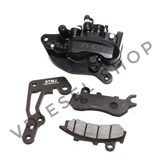Kaliper Rem Depan 3 Piston Honda Pcx 150 Lokal Original - Paket C