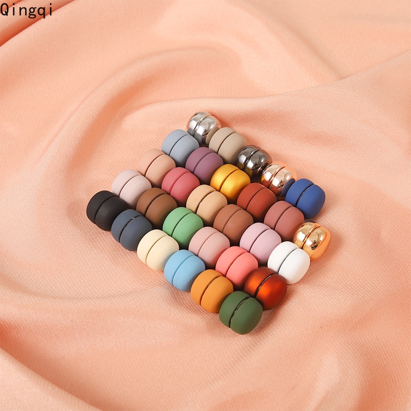 Pin Bros Magnet Anti Slip Bahan Metal Matte Warna-Warni Untuk Wanita