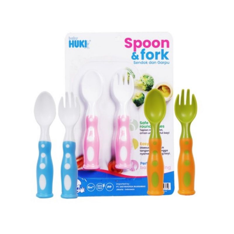 Huki SPOON &amp; FORK baby sendok garpu