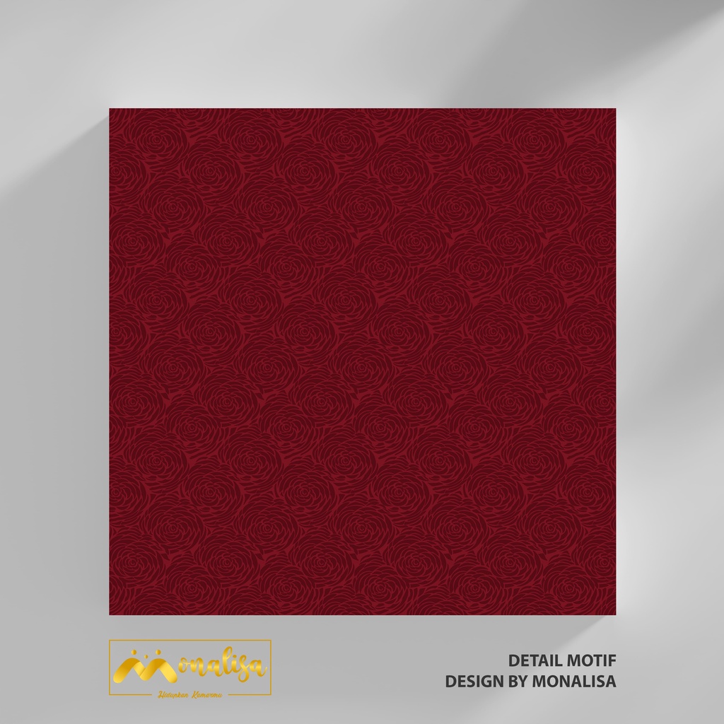 Royals Sprei Jacquard Emboss Uk 160/180 - Maroon