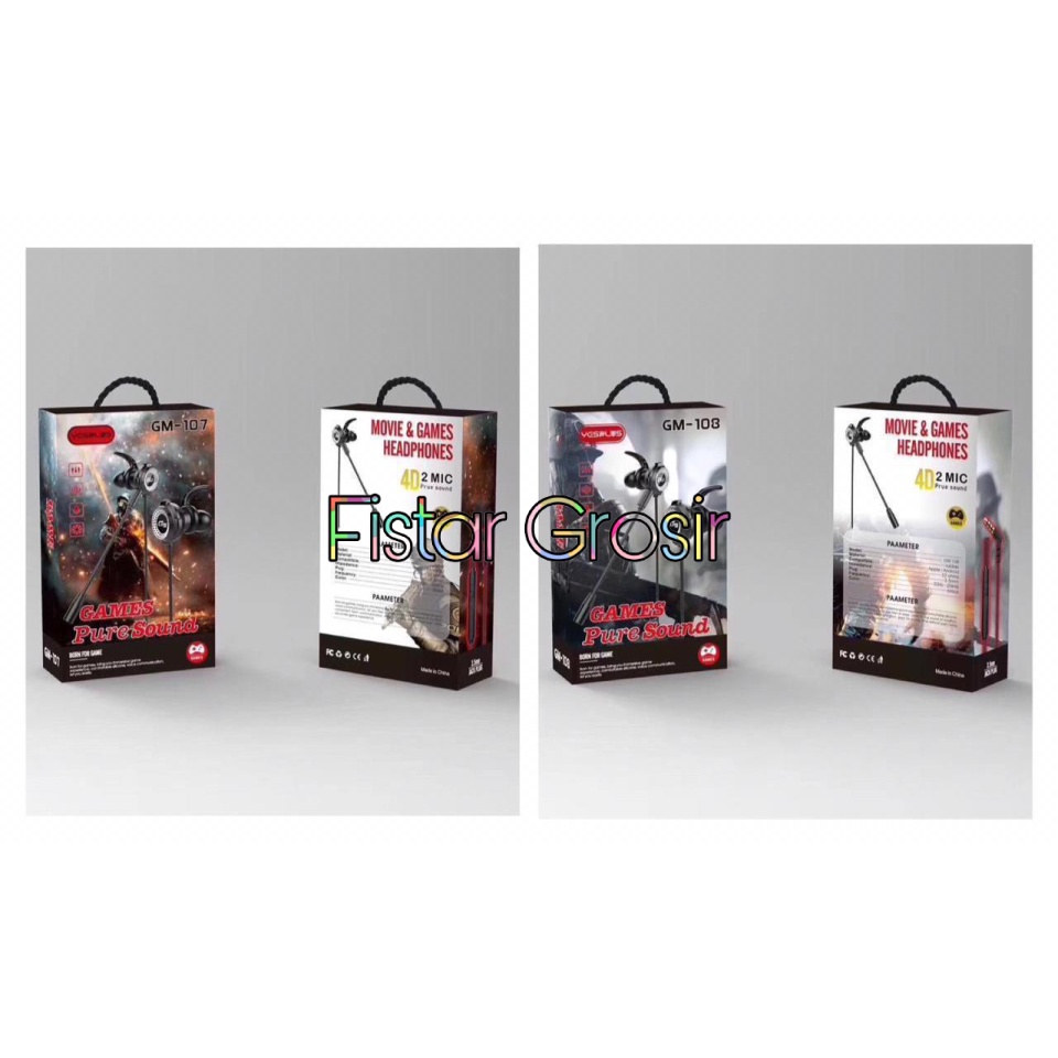 Hansfree Gaming Yesplus GM-107 GM-108 GM-109 GM-110 + Mic Headset Earphone Yes Plus GM107 GM108 GM10