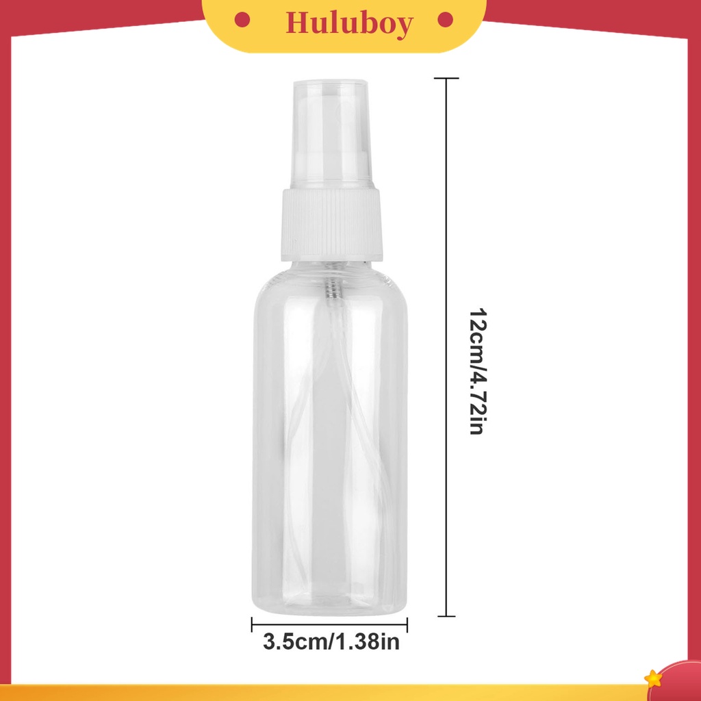 Huluboy Huluboy♡ 10pcs / 5Pcs Botol Semprot Isi Ulang Ukuran 60ml Anti Bocor Untuk Makeup