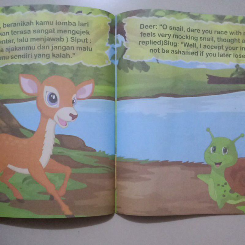 Buku Dongeng Cerita Petualangan Kancil Yang Sombong/Bilingual