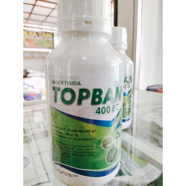 TOPBAN 400EC /KLORPYRIFOS 400EC ORIGINAL 1LITER