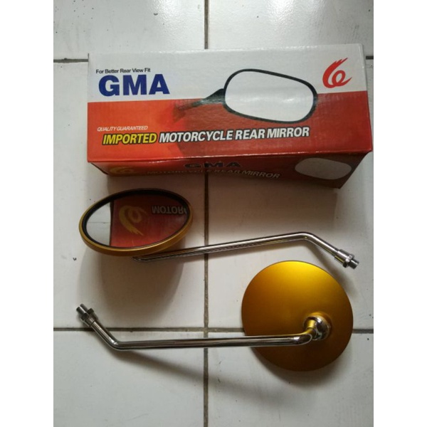 Spion Fino Vespa Fazio  Bulat Panjang Carbon Sepasang Honda Yamaha Retro CB kaca datar-6