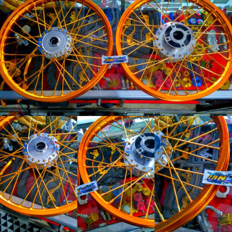 Paketan velg jinfei for vixion, satria fu, jupiter, vega, supra, mio, beat, vario, scoopy